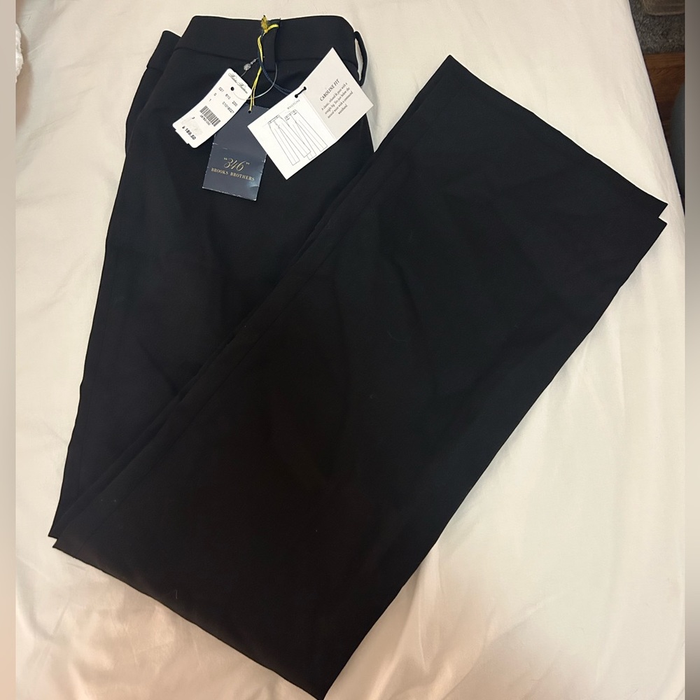 NWT Brooks Brothers Caroline Fit Pants Size 2 in black
